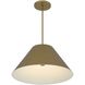 Jaz LED 21.88 inch Painted Brass Outdoor Pendant