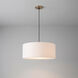Stretch 1 Light 18 inch Weathered Brass Pendant Ceiling Light