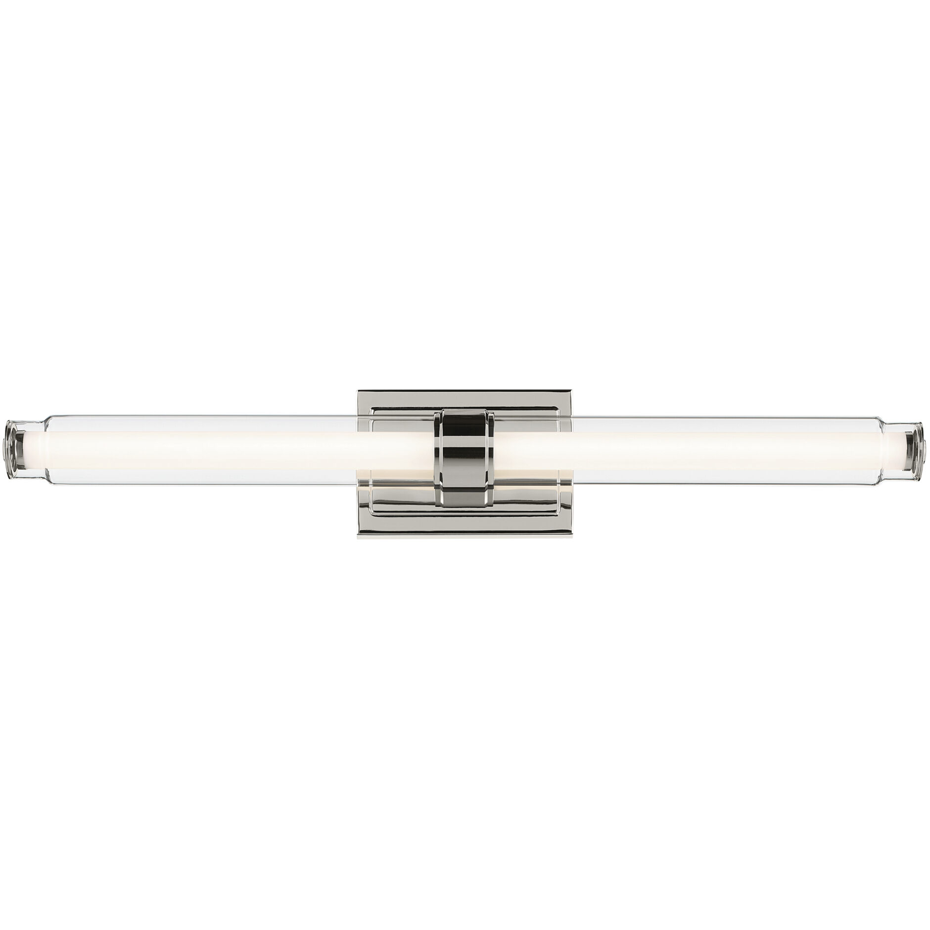 Laurene LED 31 inch Polished Nickel Linear Bath Bar Wall Light, Large