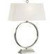 Natalie 27.5 inch 100.00 watt Silver Table Lamp Portable Light