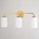 Shelby LED 23 inch Natural Brass Bathroom Light Wall Light
