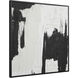 Nantes Painted Matte Black Canvas Art