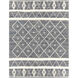 Handira 120 X 96 inch Black/Navy/White/Cream Handmade Rug