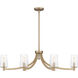 Miccio 6 Light 38 inch Bronze Gold Island Light Ceiling Light