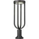 Leland LED 28.25 inch Sand Black Outdoor Pier Mounted Fixture