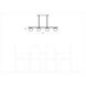 ED Ellen DeGeneres Lune 4 Light 49.63 inch Burnished Brass Linear Chandelier Ceiling Light
