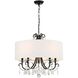 Othello 5 Light 24 inch Matte Black Chandelier Ceiling Light in Clear Hand Cut