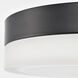 Pi LED 11 inch Black Flush Mount Ceiling Light