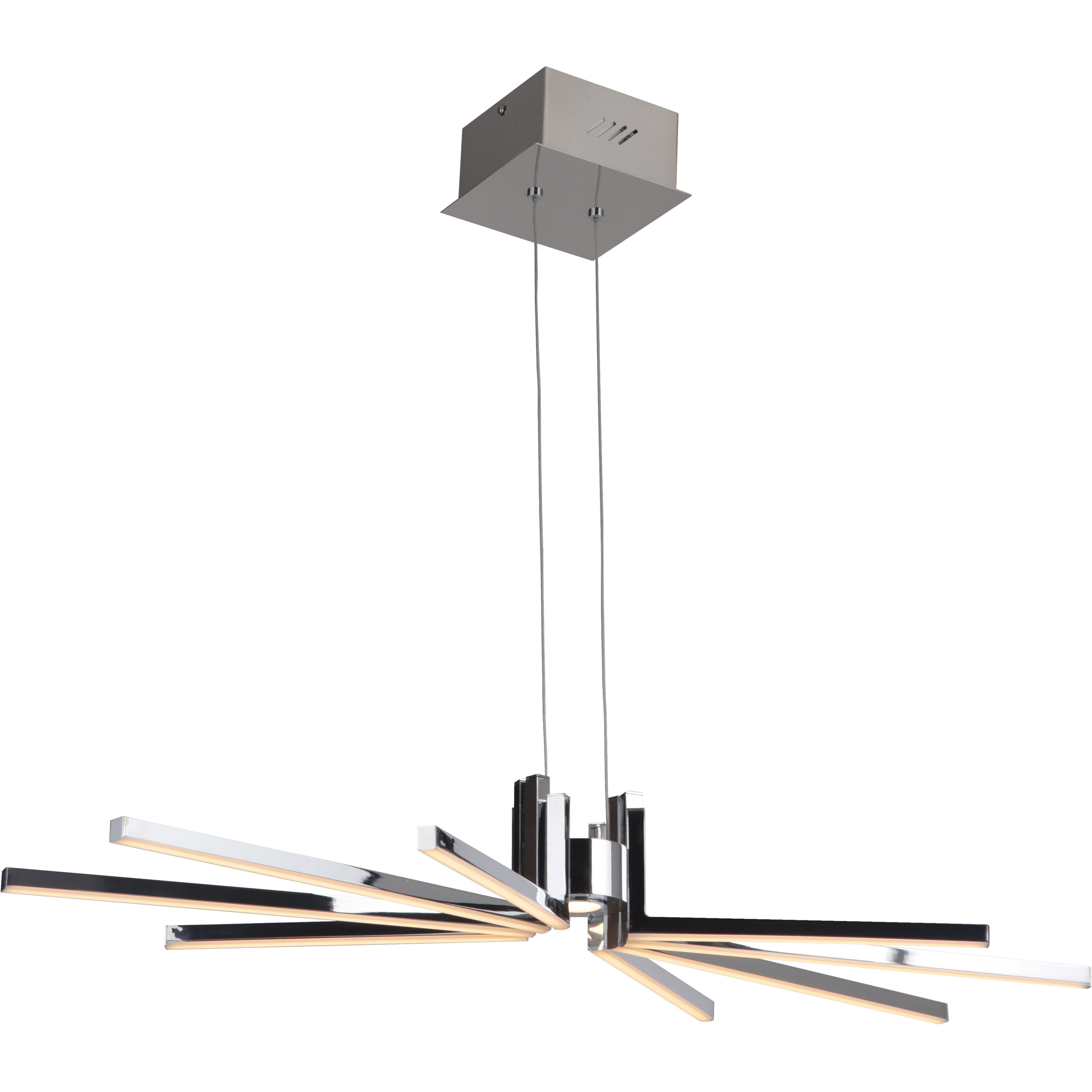 Pinnacle LED 15 inch Chrome Chandelier Ceiling Light