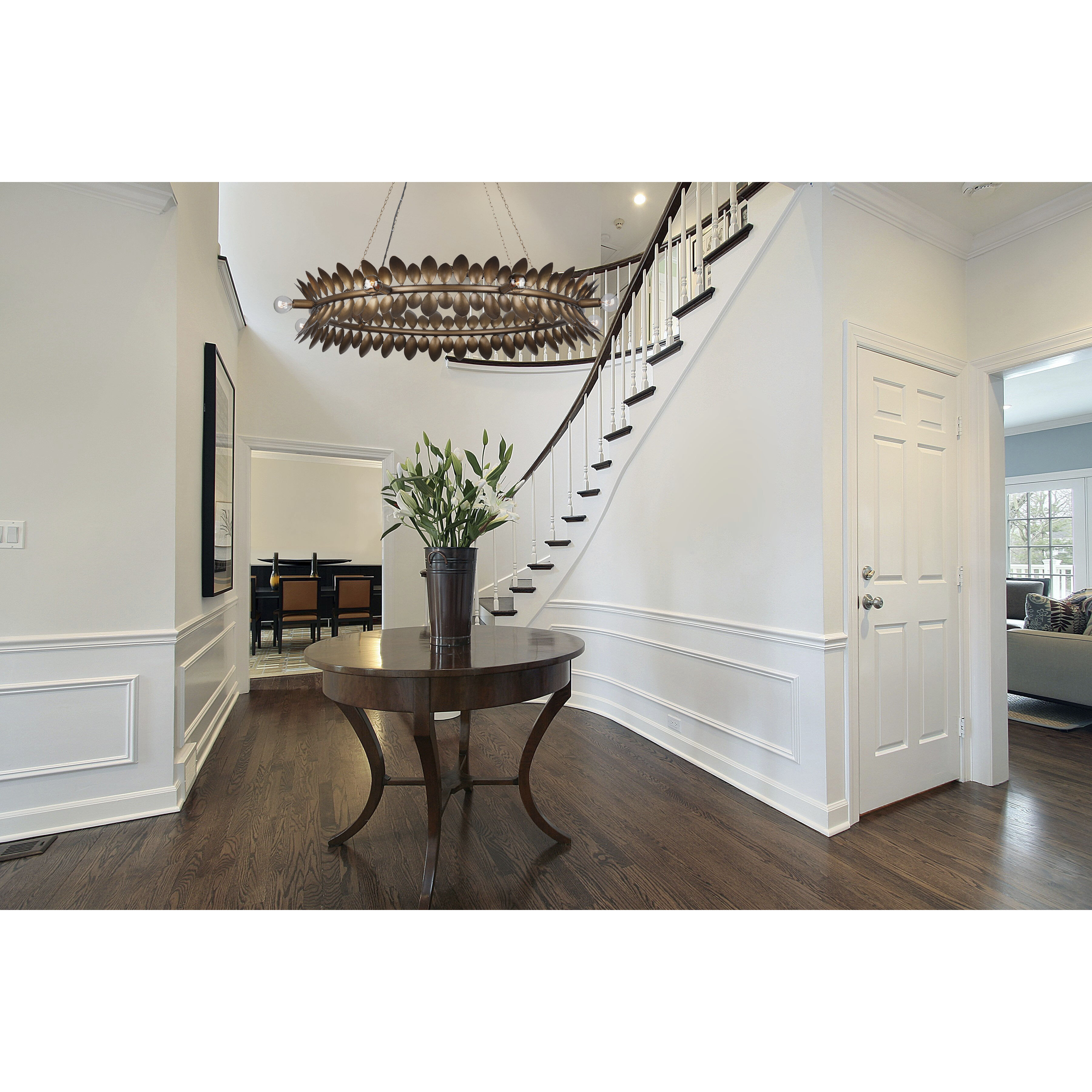 Heiress 8 Light 36 inch Patinated Bronze Chandelier Ceiling Light