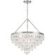 Calypso 8 Light 25 inch Polished Chrome Chandelier Ceiling Light