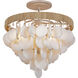 Aurelia's Cove 4 Light 17 inch Autumn White Semi Flush Ceiling Light