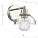Julian Vanity Light Wall Light in Polished Nickel