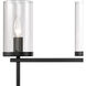 Oakland 4 Light 32.5 inch Black Vanity Light Wall Light