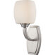 Helium 1 Light 13.5 inch Brushed Nickel Vanity Light Wall Light