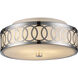 Balboa 3 Light 12 inch Polished Chrome Flushmount Ceiling Light
