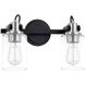 Fusion Collection - Brooklyn Family 13.75 inch Matte Black Bath Bar Wall Light