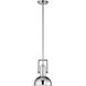 Circa 1 Light 8.5 inch Chrome Pendant Ceiling Light