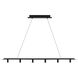 Sean Lavin Ponte LED 50 inch Nightshade Black Linear Suspension Ceiling Light in LED 90 CRI 3000K 120V, Integrated LED