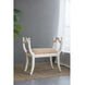Anita White/Beige Bench