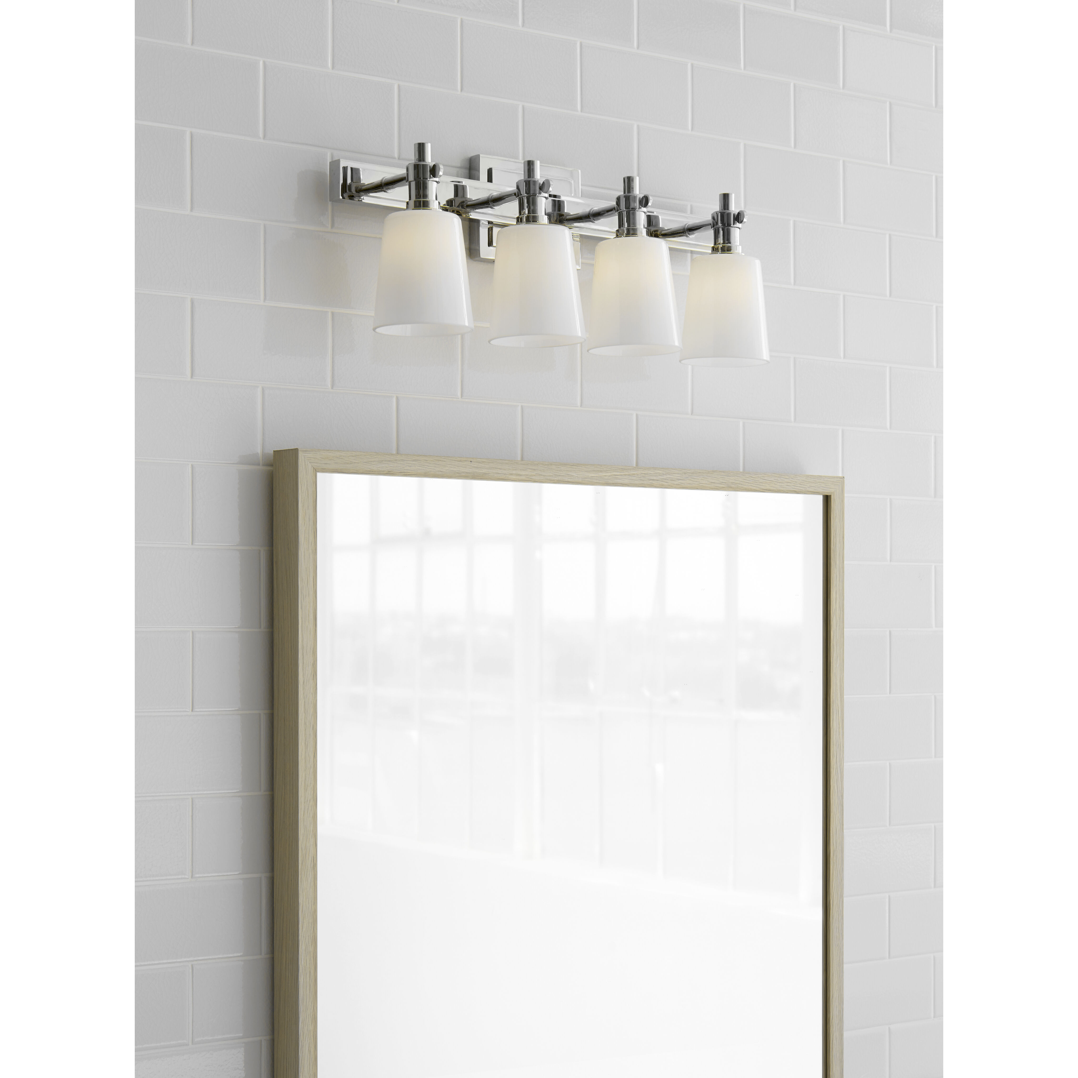 Thomas O'Brien Bryant2 4 Light 19.5 inch Polished Nickel Bath Sconce Wall Light