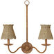 Annabelle Natural 6 inch Tapered Chandelier Shade, Suzanne Duin Collection