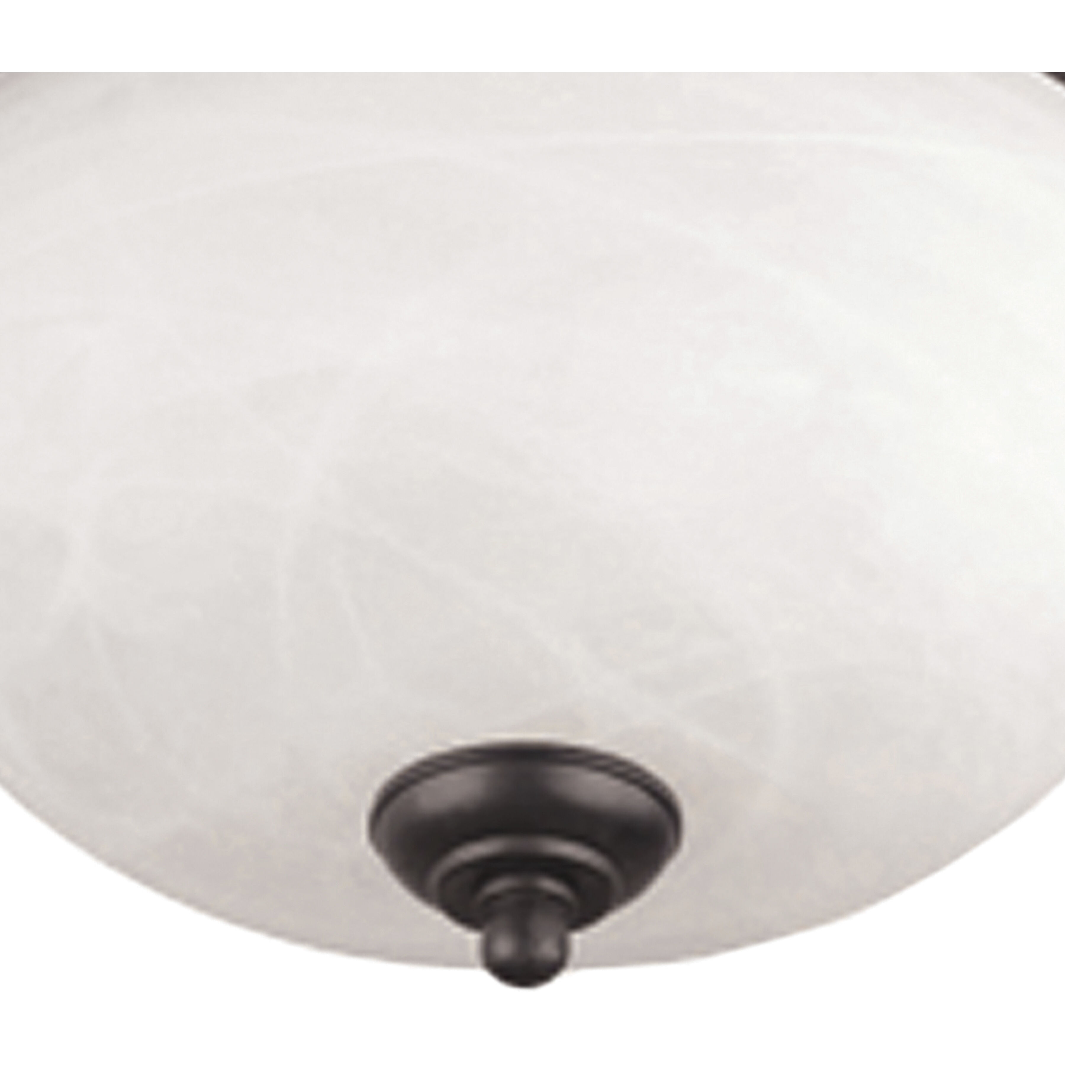 Harmony 2 Light 14 inch Painted Bronze Flush Mount Ceiling Light