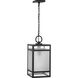 Parrish 1 Light 8.37 inch Matte Black Outdoor Hanging Lantern
