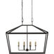 Denison 6 Light 40 inch Mole Black Lantern Pendant Ceiling Light