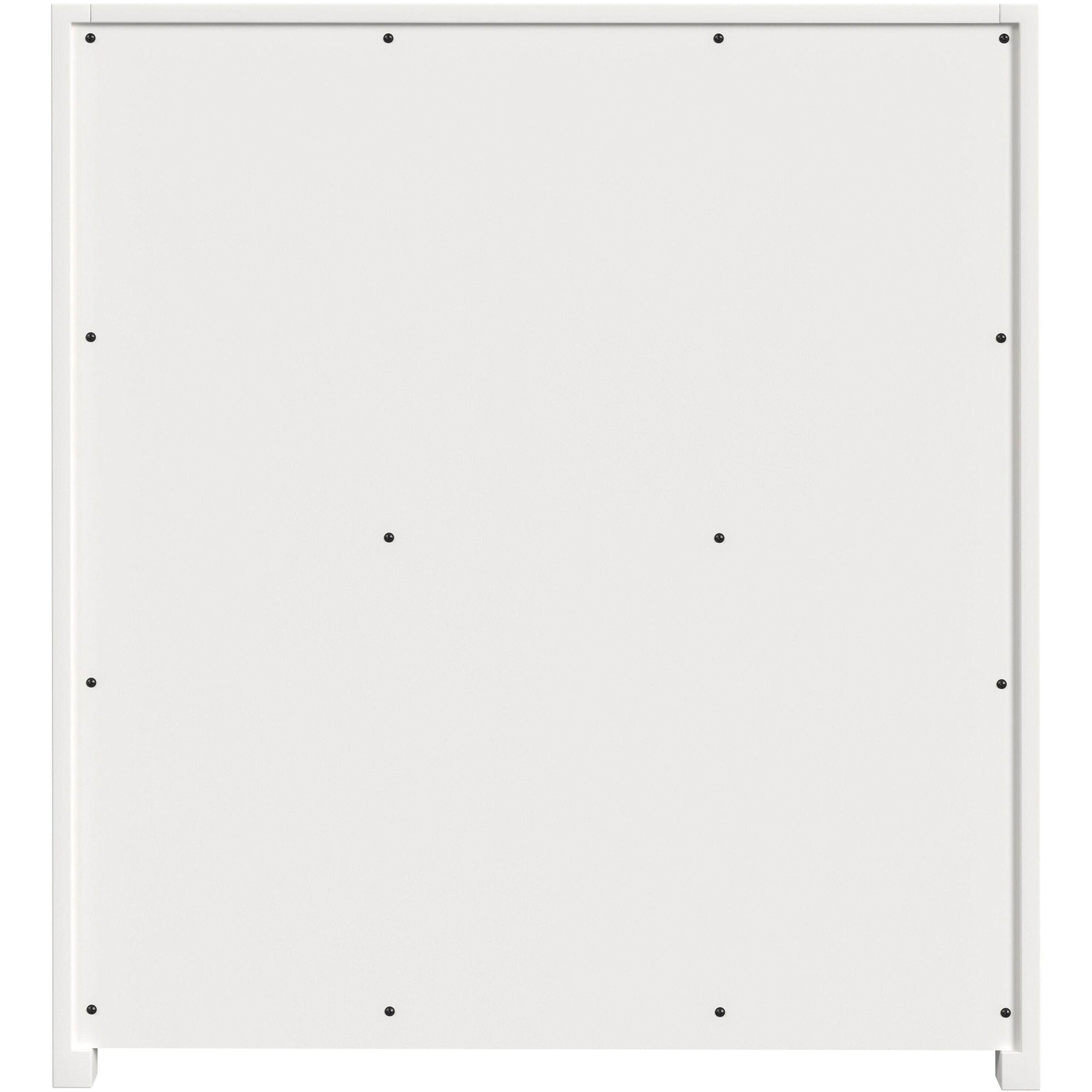 Lark 3 Drawer Nightstand in White