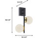 Arren LED 13.5 inch Light Antique Brass Sconce Wall Light