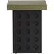 Arco 20.5 X 16 inch Pistachio and Ebony Accent Table
