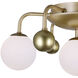 Element LED 16 inch Sun Gold Flush Mount Ceiling Light