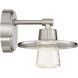 Beacon Avenue LED 7 inch Brushed Nickel Bath Light Wall Light