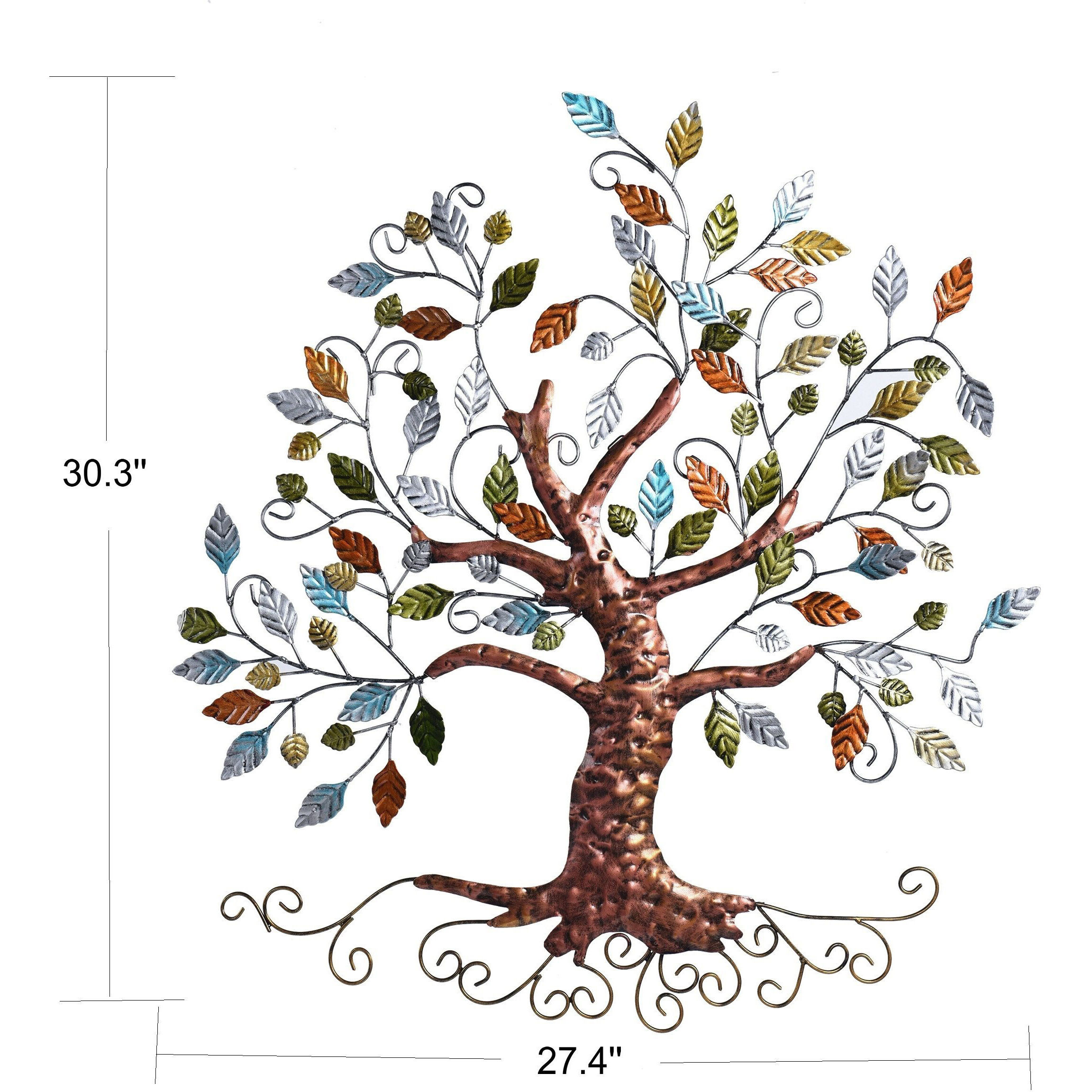 Cameron Brown with Blue-Green-and Orange Multi-color Wall Art