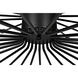 Lampberto 48 Light 45 inch Matte Black Chandelier Ceiling Light