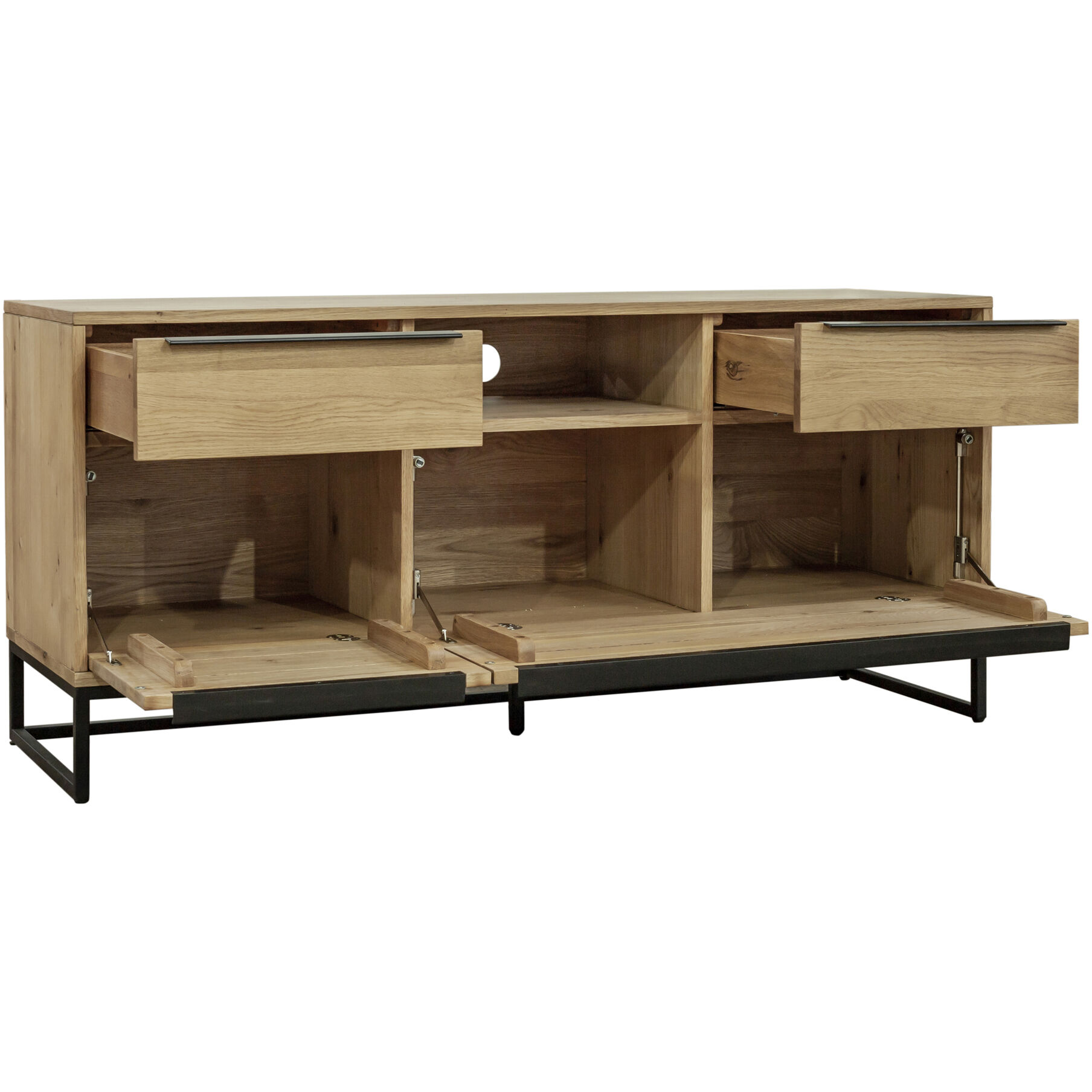 Nevada 59 inch Brown Media Cabinet