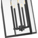 Nova 5 Light 12.5 inch Black Outdoor Chain Mount Ceiling Fixture