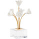 Kandler White/Cream and Gold Porcelain Flower Decor