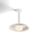 Combi LED 12 inch Matte White Pendant Ceiling Light, Suspension / Flush Mount 2-in-1