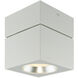 Square LED 4.8 inch White Surface Mount Ceiling Light in 1250, 34&deg; Specular