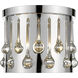 Oberon 3 Light 13 inch Chrome Flush Mount Ceiling Light