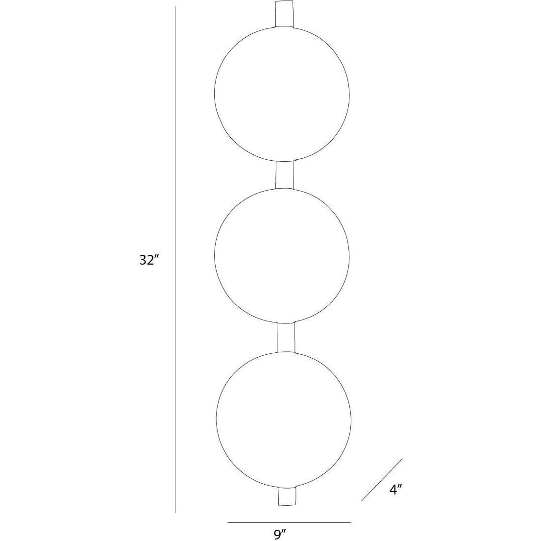 Diesel 6 Light 9 inch Antique Brass/Natural Iron Sconce Wall Light, Round