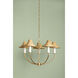 Twila 5 Light 30.25 inch Vintage Gold Leaf Chandelier Ceiling Light
