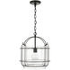 Harmon 1 Light 14 inch Matte Black Pendant Ceiling Light