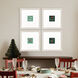 Joyful Holiday Green and Pink and Red and Turquoise Framed Art, Propac