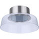 Centric LED 12.5 inch Brushed Polished Nickel Flushmount Ceiling Light
