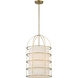 Gateway Park 4 Light 14 inch Soft Brass Pendant Ceiling Light