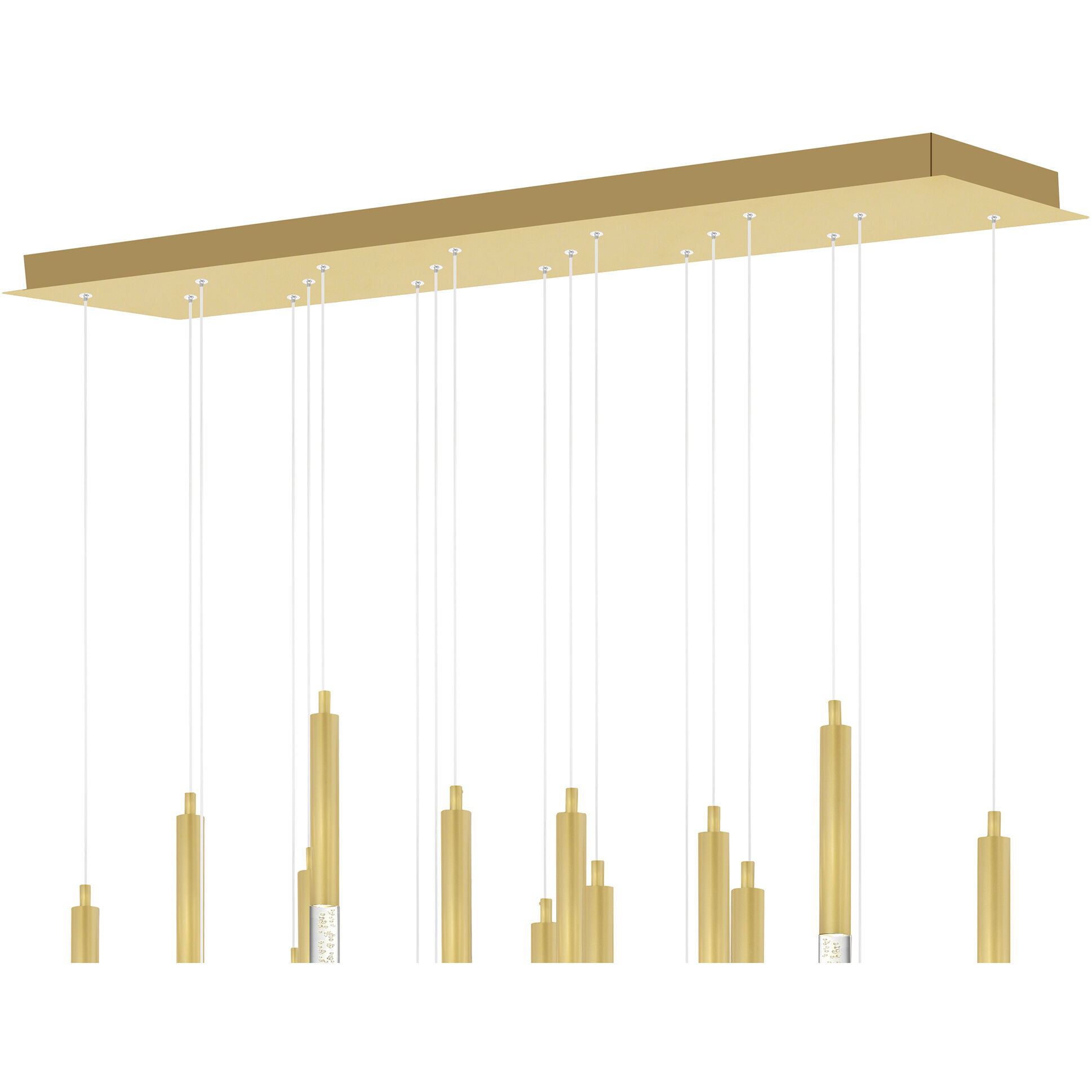 Dragonswatch LED 48 inch Satin Gold Chandelier Ceiling Light