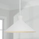 Paloma 1 Light 17.75 inch Textured White Pendant Ceiling Light